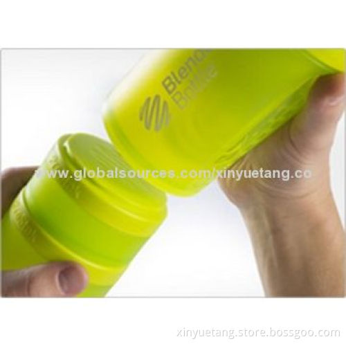 450mL BPA-free Plastic Protein Shaker Bottle with Pill Box, 21.5x9cm SizeNew